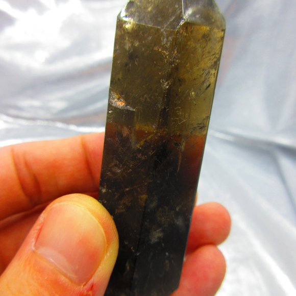 Smoky Quartz Crystal Polished Tower Generator Crystal Meditation Tool - Picture 6 of 8